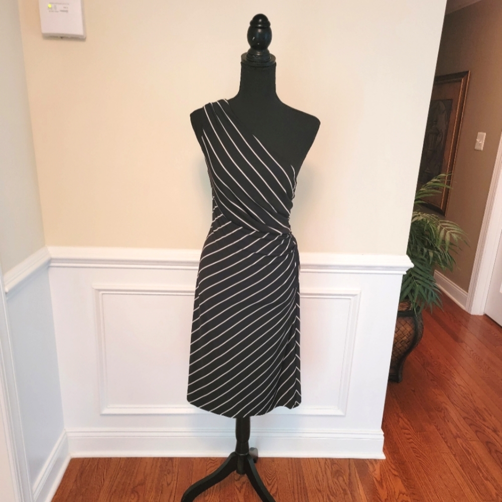 Midnight Velvet One Shoulder Dress
